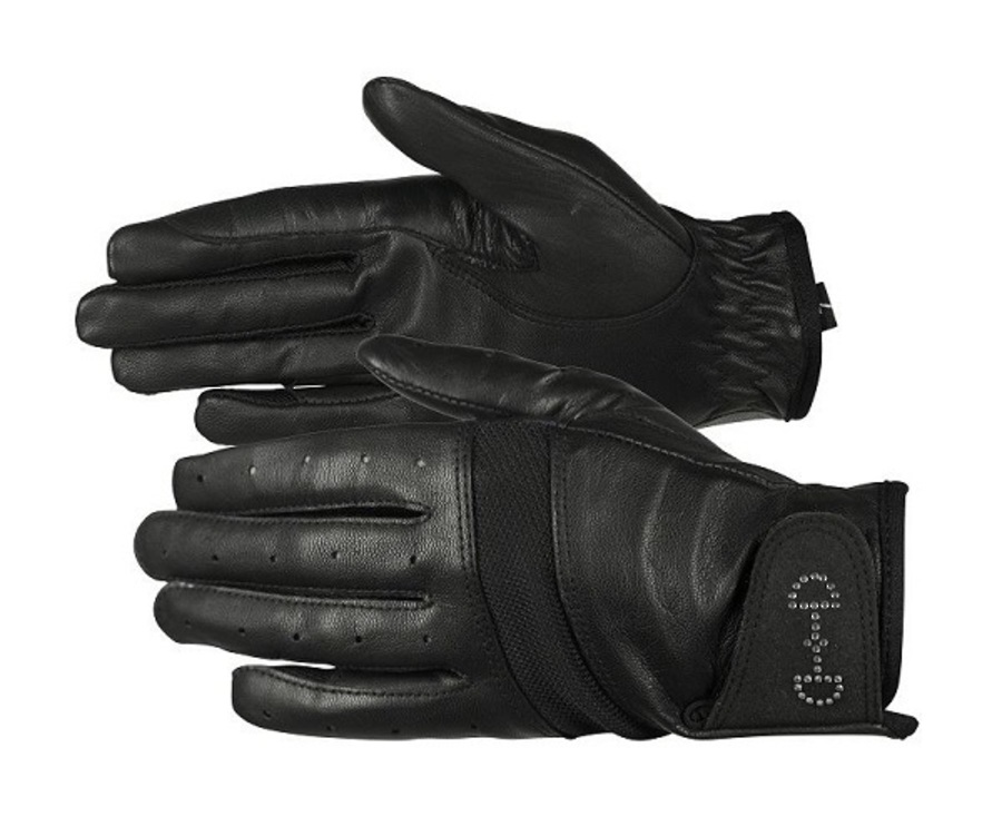 Horze Ladies' Leather Mesh Gloves image 0